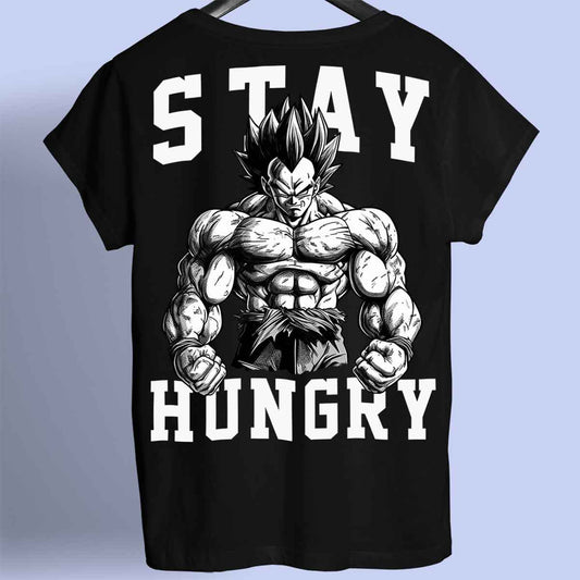 Stay Hungry - Premium T-Shirt Unisex Backprint